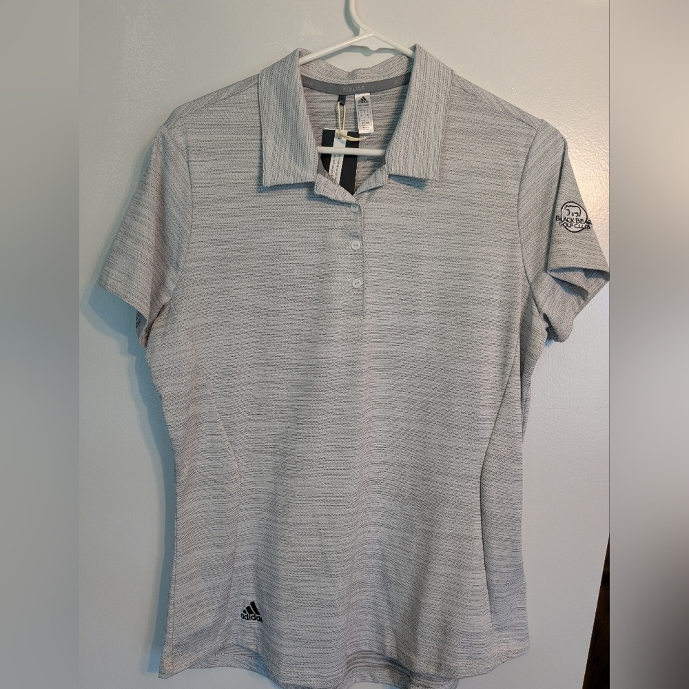 Adidas Women's Light Gray Polo Golf shirt